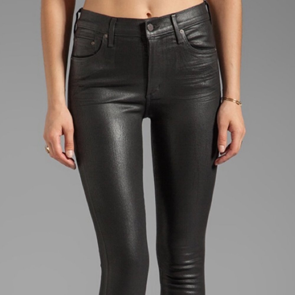 CITIZENS OF HUMANITY Racer Wax Coated Skinny Jean!
